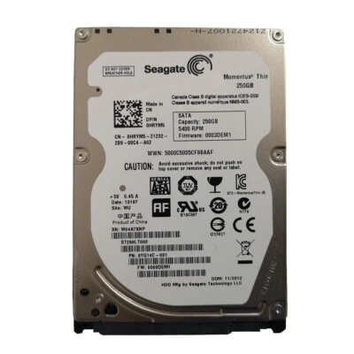 Seagate Momentus Thin 250GB ST250LT003 5400RPM SATA 2.5" Laptop HDD Hard Drive - Image 1 of 3