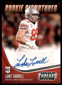 2021 Chronicles Draft Picks Threads Rookie Signatures Orange #22 Luke Farrell
