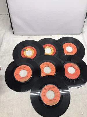 Merle Haggard 45 RPM Record Lot Country  7 Total - Image 1 of 4