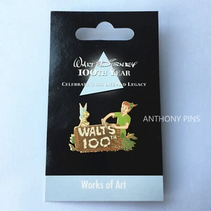 Prendedores Disney JDS Walt Disney 100th Obras de Arte Peter Pan & Tinker Bell - Imagen 1 de 2