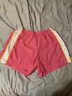 Women's Nike Pink & White Active Wear Shorts Sz M Shipping Included