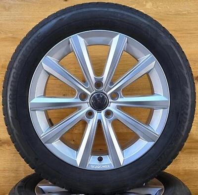 4x VW T-Roc Beetle 17 Zoll Merano Winterräder 2GA601025M Silber 215/55R17 - Bild 1 von 4