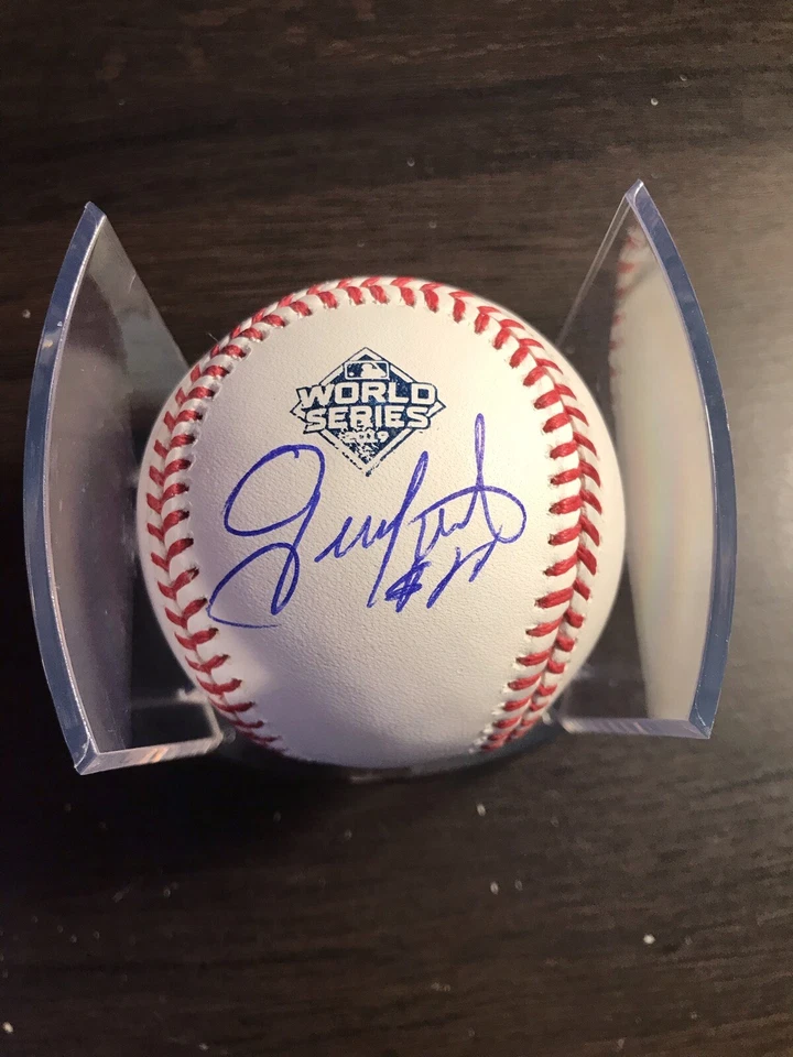Gerardo Parra Firmado Autografiado Serie Mundial 2019 Nacionales de Béisbol Foto 1 de 1