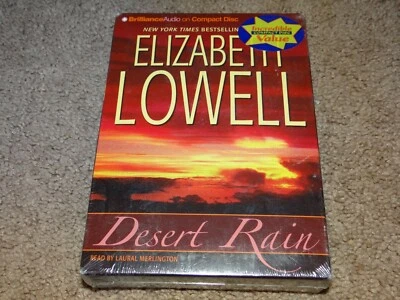 Desert Rain by Elizabeth Lowell (Abridged 5 Disc CD Audiobook) Brand New, Sealed - Image 1 of 2