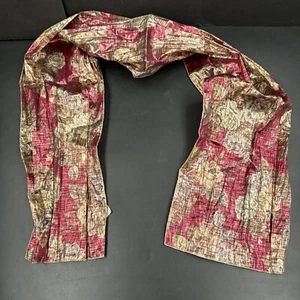 Vintage Damen Retro Metallic Nylon Blume Rose Schal Ausschnitt Kleid Japan - Bild 1 von 7
