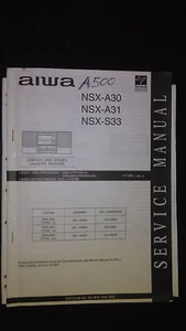 aiwa nsx-a30 a31 s33 Service Manual Original repair book cd player compact disc - Picture 1 of 1