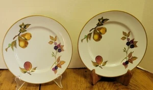 2 platos de ensalada Royal Worcester Evesham oro 8 1/4" INGLANDIA usados - Imagen 1 de 5