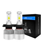 2x Car Headlight Bulb Kit 9005 H11 H4 White LED Fog Light Lamp 50W 6000K Replace