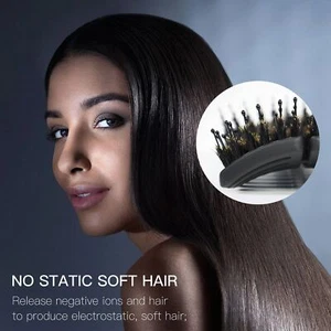 Anti Static Hair Brush Curved Vented Styling Brush Detangling Massage Brushes - Picture 1 of 11