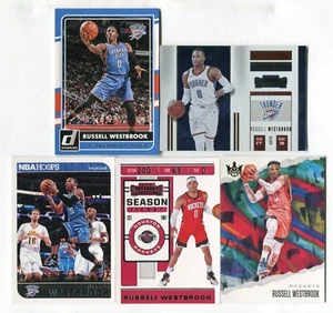 Lotto carte collezionabili basket 5 carte Rusell Westbrook THUNDER ROCKETS (LOTTO 9) - Foto 1 di 1