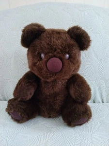 Molliger Teddybär Plüschtier dunkelbraun Stofftier 14 Zoll IKIB - Bild 1 von 8