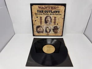 Waylon Jennings Willie Nelson Jessi Colter Wanted The Outlaws 1976 LP VG - Picture 1 of 5