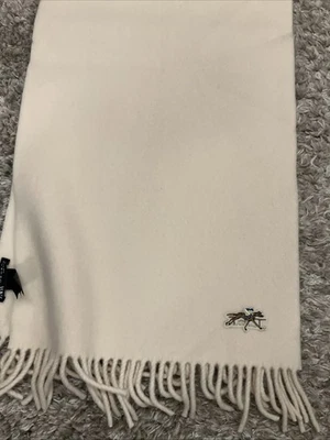 Zara 100% Wool Scarf Cream37cm x 108cm Made In Italy, Ivory/cream Colour - Image 1 of 4