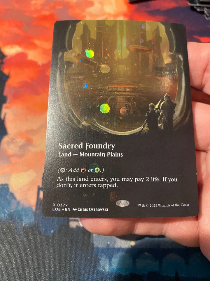 MTG Edge of Eternities Sacred Foundry Borderless Galaxy Foil - Image 1 of 1