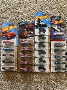 Lot Of 22 Hot Wheels Tesla Cyberquad Porsche Mazda Subaru Honda - Picture 1 of 3