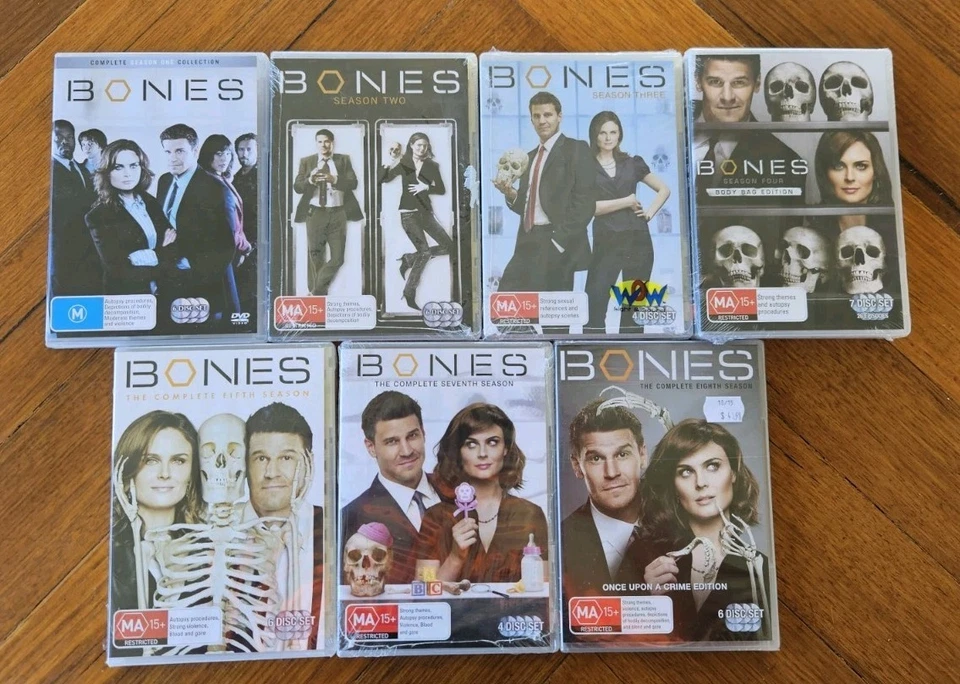 Bones Seasons 1–5, 7 & 8 (DVD, Region 4) – TV Series Lot Crime Drama Forensic... - Image 1 of 3