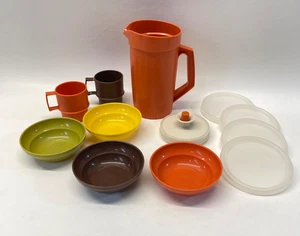 Tupperware Kinder Tupper Spielzeug Krug und Schüssel Set 70er Jahre - Bild 1 von 11