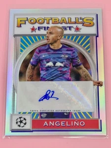 Topps Finest Flashback UCC 21/22 Auto Angeliño RB Leipzig 47/75 Refractor #FA-A - Picture 1 of 3