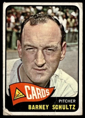 1965 Topps Barney Schultz St. Louis Cardinals #28 - Image 1 of 2