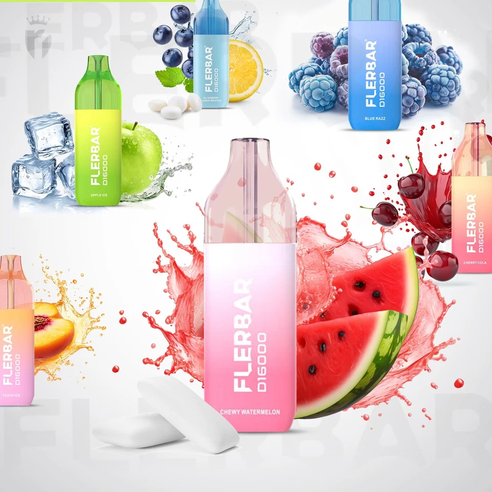 Flerbar D16000 E-Shisha E-Zigarette  Vape Big Puff - Bild 1 von 1