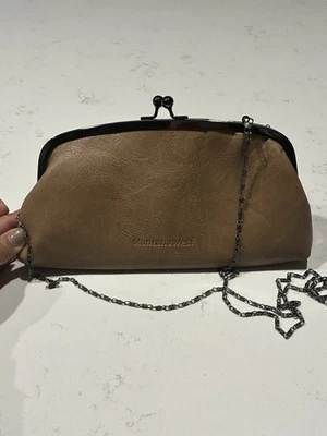 NUEVO Montana West Bolso sin asas Bolso Cartera Azul Country Cartera Correa de cadena extraíble Foto 1 de 4