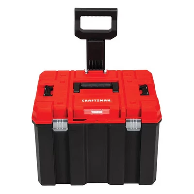 Craftsman VERSASTACK Wheeled Tool Box, Plastic, Red, 20 in W x 17 in D x 39 in H - Image 1 of 4