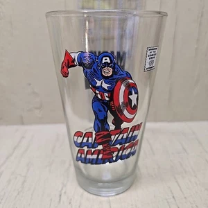 MARVEL COMICS CAPTAIN AMERICA Pint Glass - Picture 1 of 4