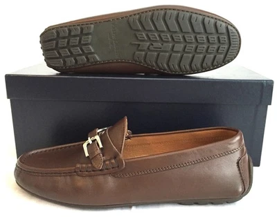 NWT $795 Ralph Lauren Purple Label Brown Leather Driving Loafers 8 Men AUTHENTIC - Image 1 of 4