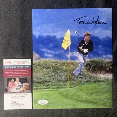 TOM WATSON Autographed 8x10 Photo with JSA Authentication - Image 1 of 3