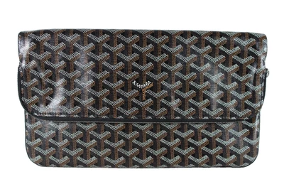 GOYARD Black & Tan GOYARDINE Canvas SAINTE-MARIE MM Clutch Bag - Image 1 of 4