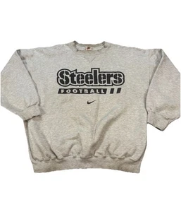 Vintage Nike Pittsburgh Steelers Pullover Sweatshirt Workout 90s Men’s Large - Picture 1 of 8