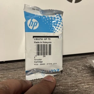 HP 75 Tri-Color Ink Cartridge (CB337WB) No Box Sealed Package - Picture 1 of 3