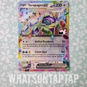 Pokemon Tcg Terapagos Ex 128/142 Ultra Raro Corona Estelar Paquete de Premio Serie 6 LP - Imagen 1 de 2