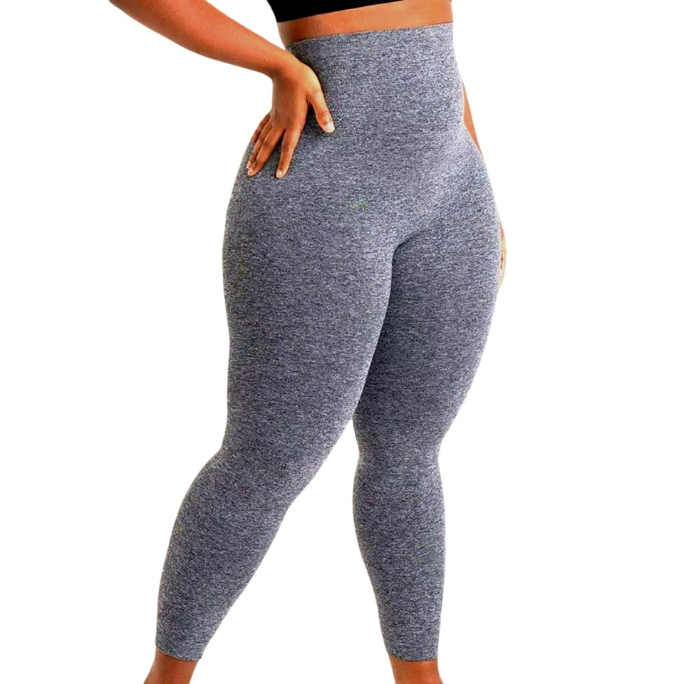 Shapermint High Waisted Shaping Leggings Size Large gray #42075