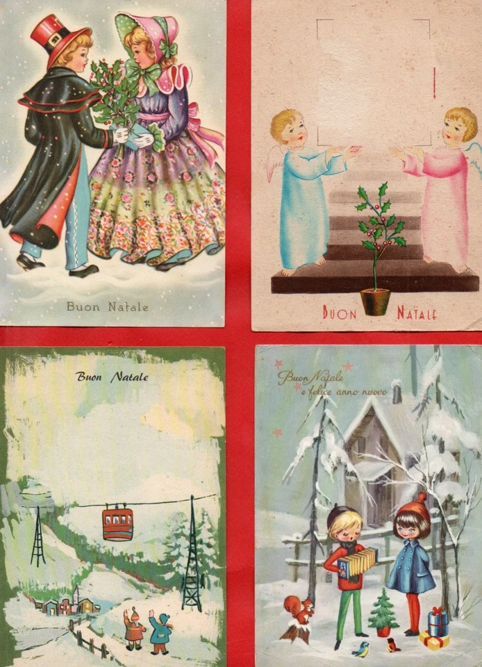 BUON NATALE - AUGURALE LOTTO 50 CARTOLINE FG VINTAGE - vedi foro e descrizione - Immagine 1 di 4