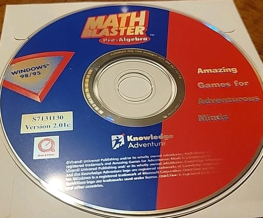 Math Blaster PRE-ALGEBRA PC CD-ROM Win/Mac Tested Works! - Image 1 of 1