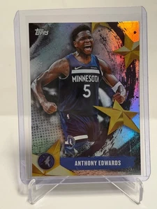 2025-26 Topps Basketball - Stars of NBA - Anthony Edwards Rainbow Foilboard - Bild 1 von 2
