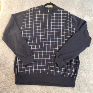 Bobby Jones Quarter Zip Mens Extra Large Peruvian Pima Cotton Sweatshirt Sweater - Picture 1 of 8