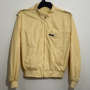 Vintage Members Only Yellow Jacket Size 42 Made in Korea 80s Bomber - Picture 1 of 9