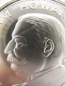 MONEDA DE PRUEBA MASÓNICA MASÓNICA DEL PRESIDENTE WILLIAM H. TAFT 7/8 OZ PLATA .925+ORO - Imagen 1 de 1