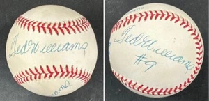 Ted Williams Signed 2x Official AL Baseball Boston Red Sox #9 Auto PSA HOF - Picture 1 of 14