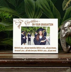Graduation Memories And Dreams Gift Wooden Photo Frame FW-222 - Picture 1 of 2