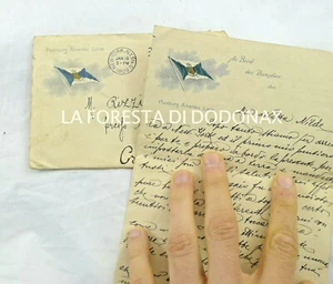 HAMBURG AMERIKA LINIE SHIP MARITIME NAUTICA COVER  LETTERHEAD  ADVERTISING 1909 - Picture 1 of 4