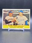 1958 Topps Baseball #436 Mays/Snider Rival Fence Busters Giants Dodgers