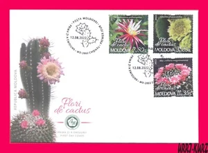 Plantas de flora natural Moldavia 2022 cactus flores FDC - Imagen 1 de 1