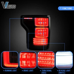 Luces traseras ahumadas con luz LED VLAND aptas para conjunto Ford F150 F-150 2015-2018 - Imagen 1 de 15