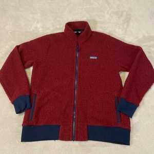 Patagonia Woolyester Fleece Pullover Women’s Sweater Red Maroon Size Large - Picture 1 of 18