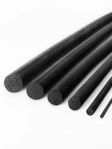 Neoprene Sponge Cord Black Foam Rubber Closed Cell 3mm,4mm,5mm,6mm,7mm,8mm10mm - Picture 1 of 5