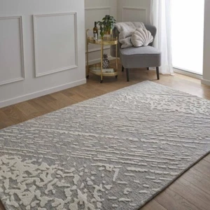 Modern Style Rugs Downton Tokyo Abstract Blue Blends Area Rug Free Delivery - Picture 1 of 6