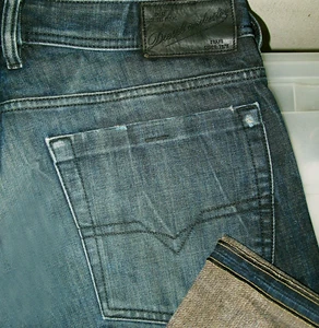 *HOT ITALY Men's DIESEL @ ZATHAN 72Y BOOTCUT DARK Denim Jeans 32 x30 (Fit 33x30) - Picture 1 of 13